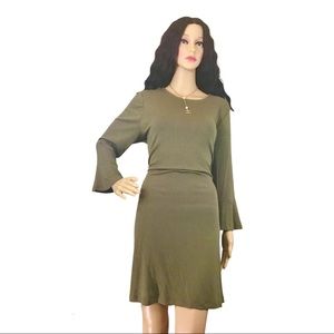 Green/Olive Long Sleeve Dress